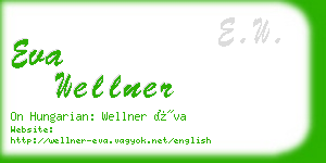 eva wellner business card